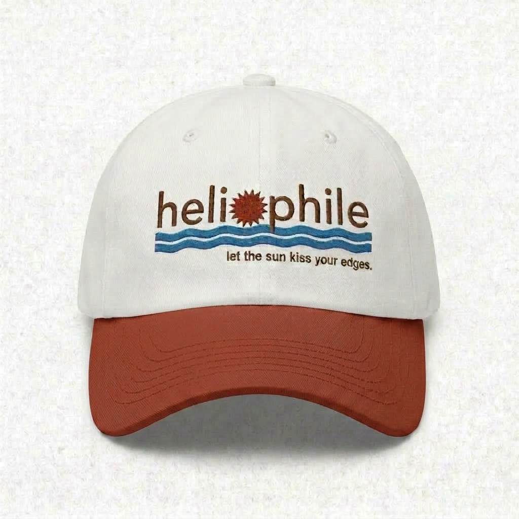 Heliophile｜撞色刺绣棒球帽 复古休闲软顶鸭舌帽