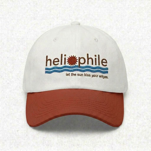 Heliophile｜撞色刺绣棒球帽 复古休闲软顶鸭舌帽