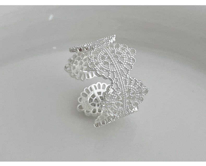 Vintage Lace Sterling Silver Open Ring