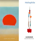 Heliophile 金曦系列手工串珠手机挂绳｜致敬安迪・沃霍尔日出风格红花挂饰